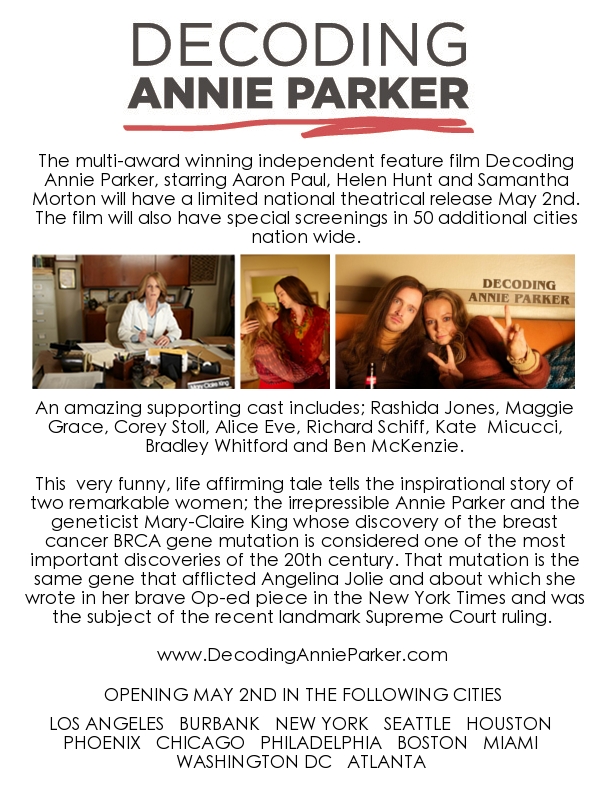 Decoding Annie Parker One Sheet
